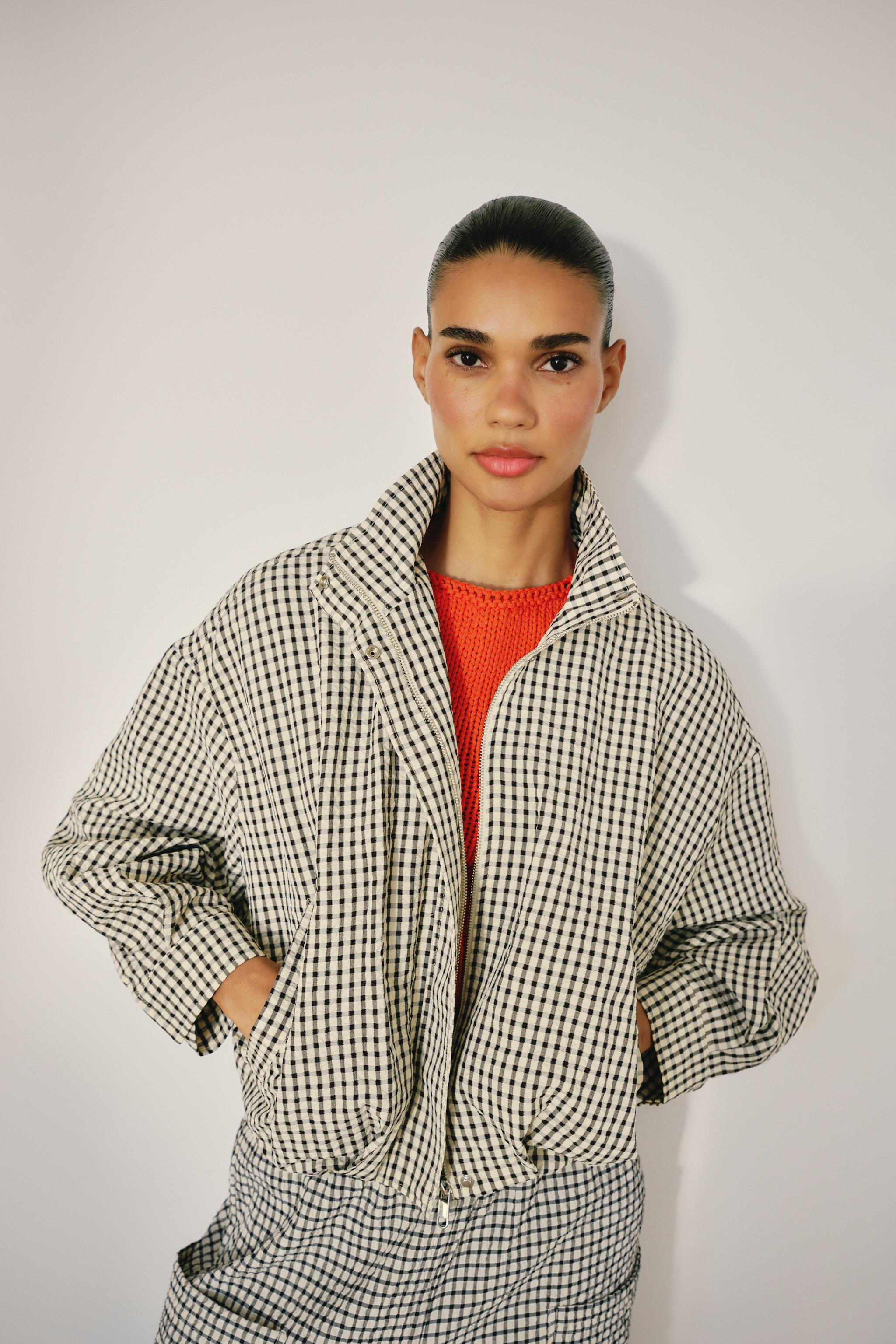 PLAID BOMBER JACKET | Zara US
