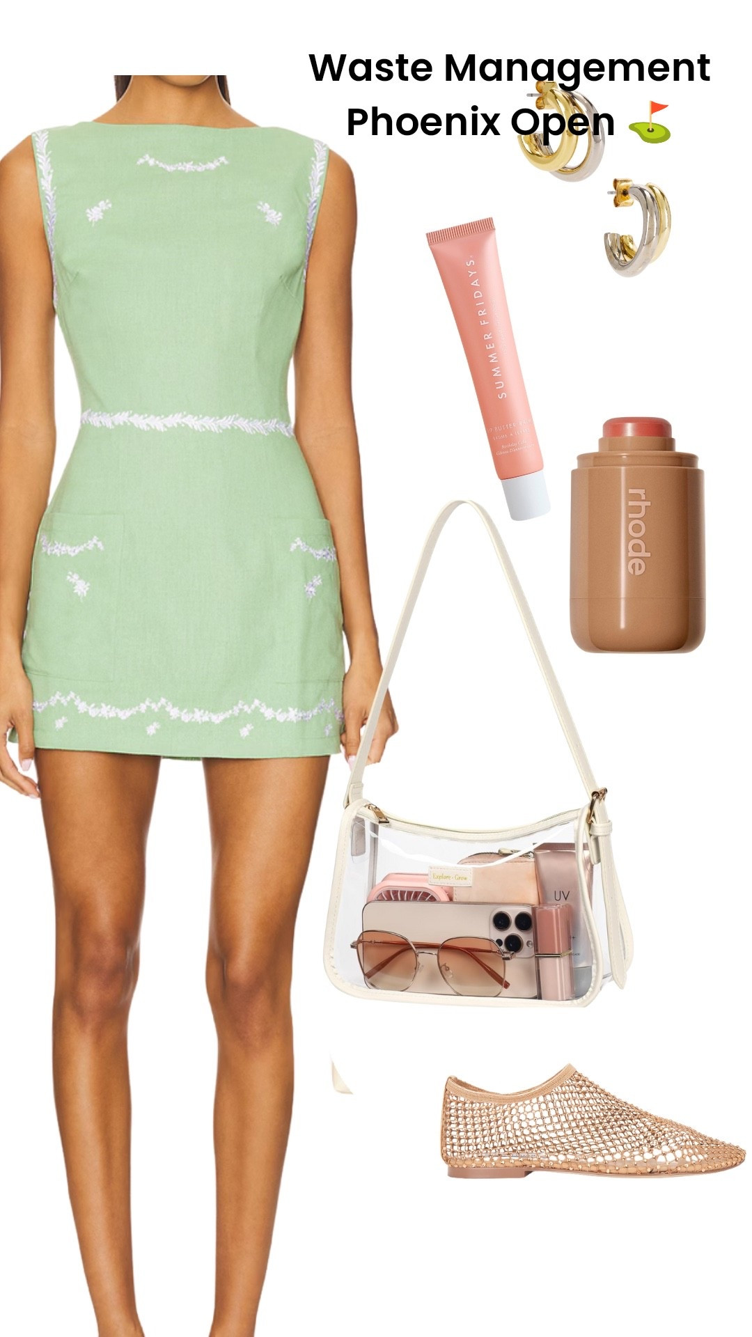 Waste Management Phoenix open outfit inspo 
Arizona golf
Golf tournament 