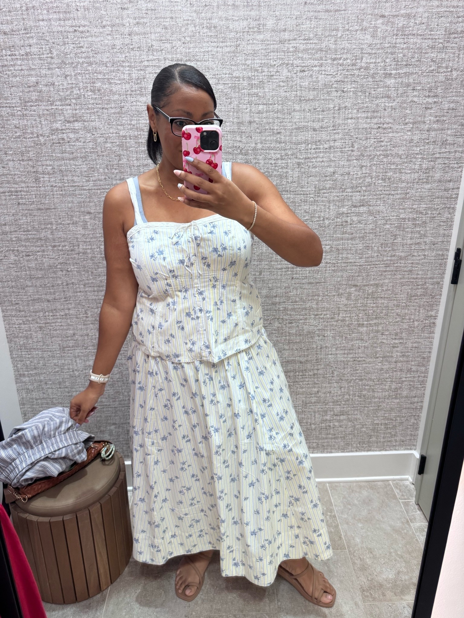 Such a cute two piece skirt set!! I’m wearing large in both and they fit tts

#LTKMidsize #LTKSeasonal #LTKootd