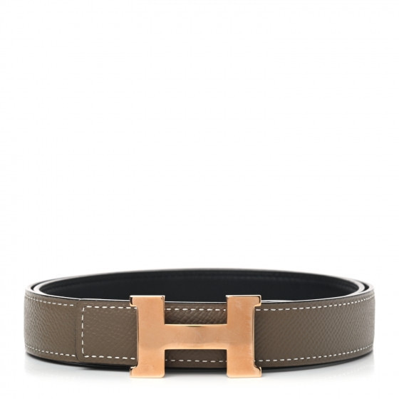 HERMES

Swift Epsom 24mm Mini Constance H Belt 75 Black Etoupe | Fashionphile
