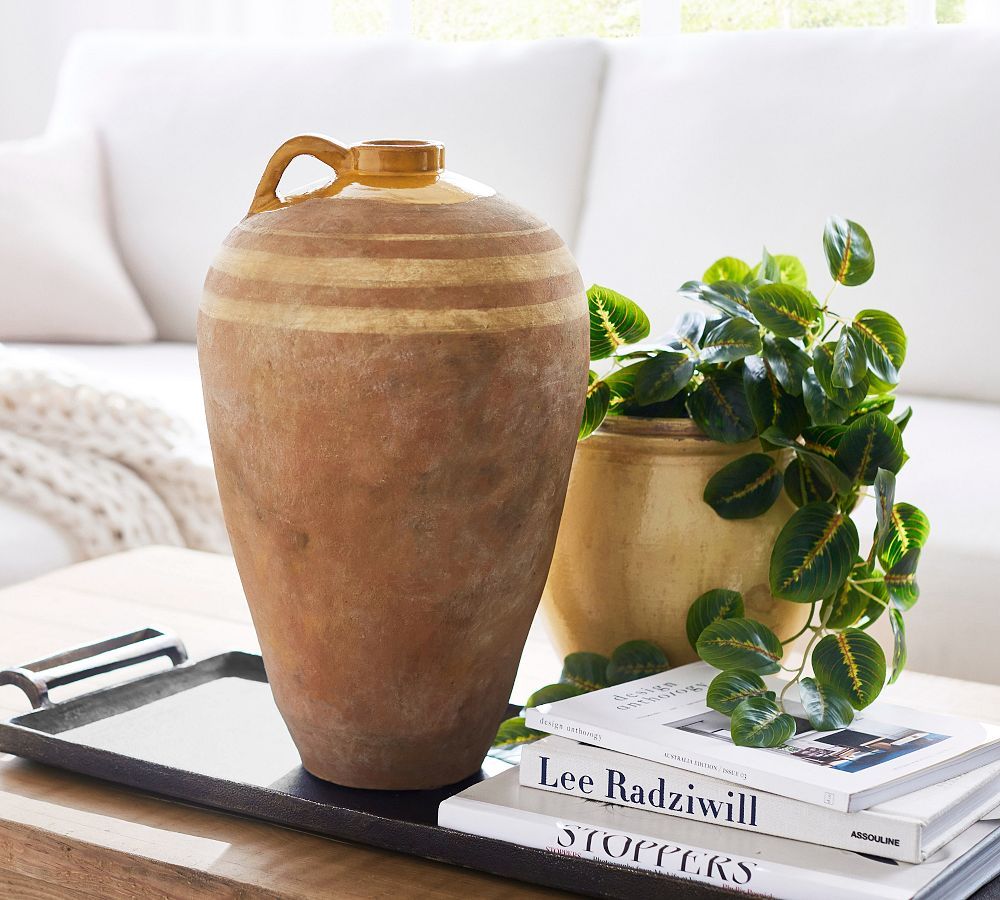 Fairfax Handcrafted Terracotta Vase | Pottery Barn (US)