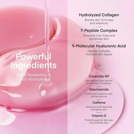 TEREZ & HONOR Peptide Collagen Under Eye Patches – Korean Firming Hydrating & Brightening Hydrogel Masks for Puffy Eyes Dark Circles & Fine Lines – Anti-Aging Eye Gel Pads 60 Pairs | Walmart (US)
