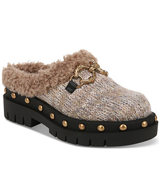 Circus NY by Sam Edelman Annie Cozy Studded Slip-On Lug-Sole Clogs - Macy's | Macy's