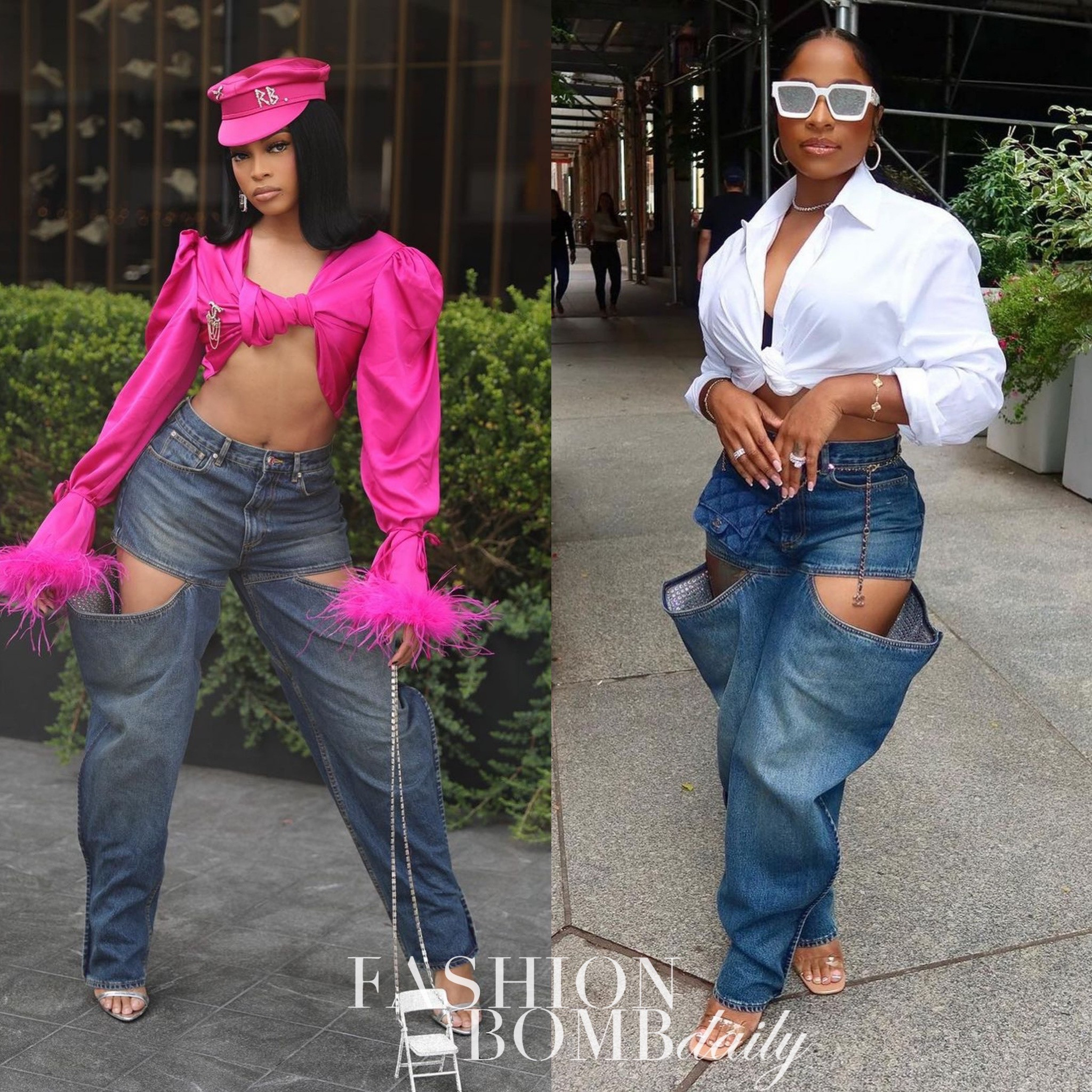 #whoworeitbetter ? Alonzo Arnold Vs Toya in Area jeans? 