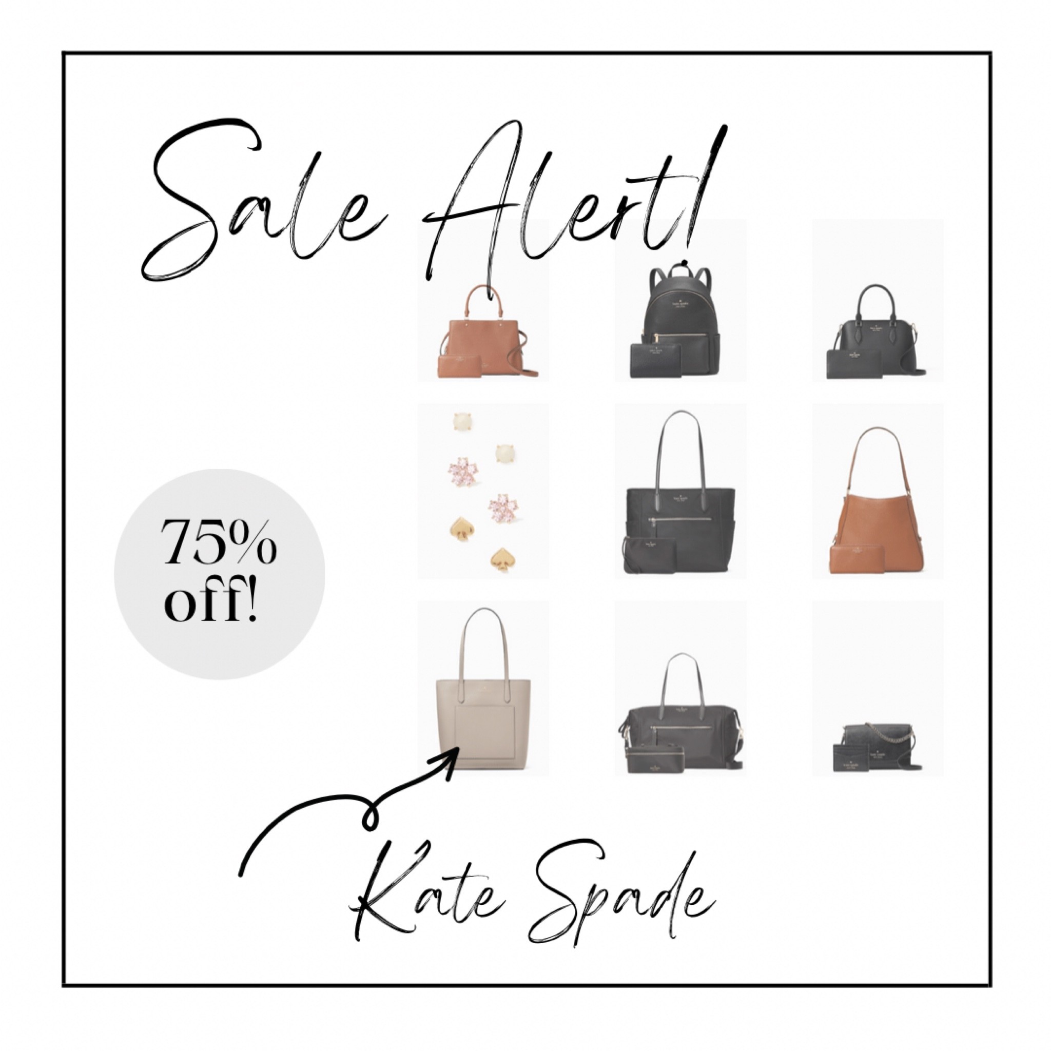 Today’s steal of the day! 75% off Kate spade! 

#katespade #handbags #handbag #designerbag #backpack #ootd #salealert #sale #wallet #earrings #totebag #tote #satchel #purse #designerhandbag 

#LTKU #LTKunder100 #LTKunder50