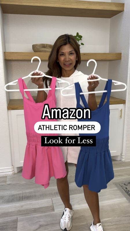Active romper in small; colors Teal and Red Hot Pink. I also own the black color.
Sports bra I wear with it is linked, and I have size small.
New Balance sneakers fit tts.
Hat and bag also linked.
I’m trying to find the link to the first outfit(white shorts set)… stay tuned.
I love wearing this romper for working out, vacations, pickleball, tennis, everyday. It’s is Free People inspired romper.
Summer outfit, activewear, vacation outfit, Amazon finds, fashion over 40, petite style.

#LTKActive #LTKfitness #LTKfindsunder50