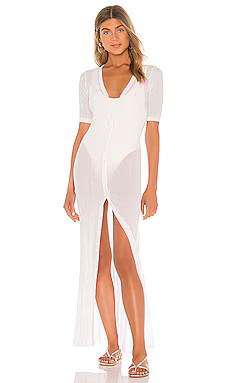 superdown Sevilla Knit Maxi Dress in White from Revolve.com | Revolve Clothing (Global)
