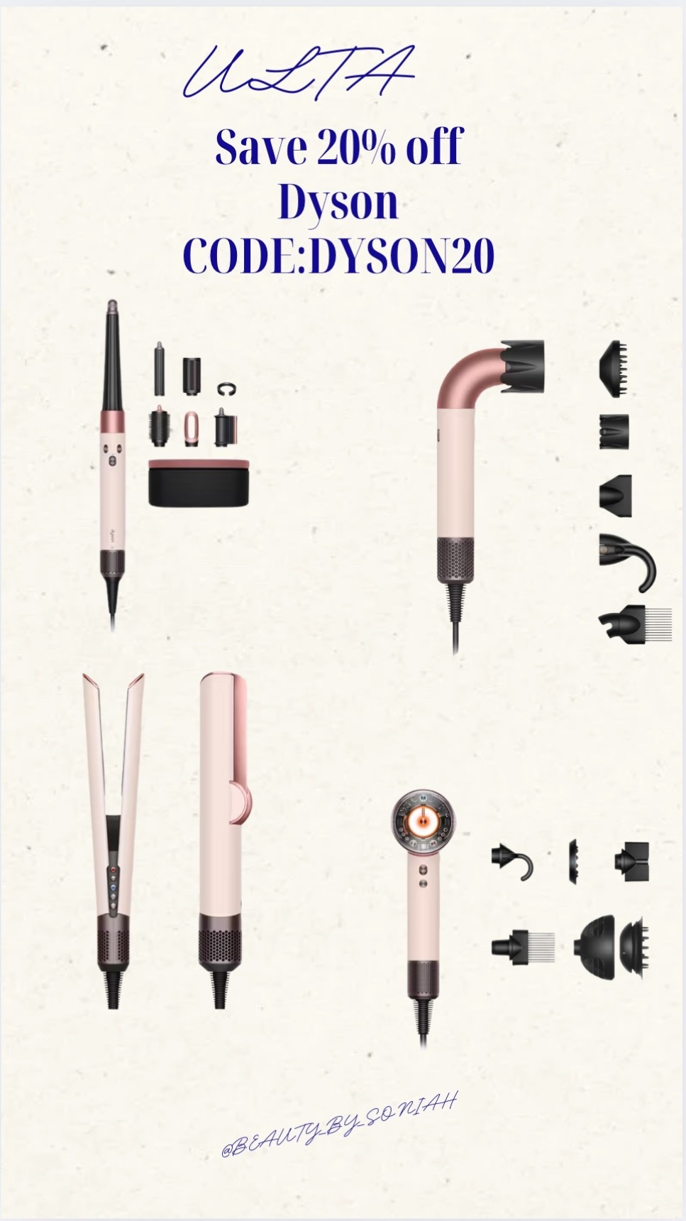 This doesn’t happen often!
Save 20%OFF DYSON
@ULTA

#LTKBeauty #LTKGiftGuide #LTKSaleAlert