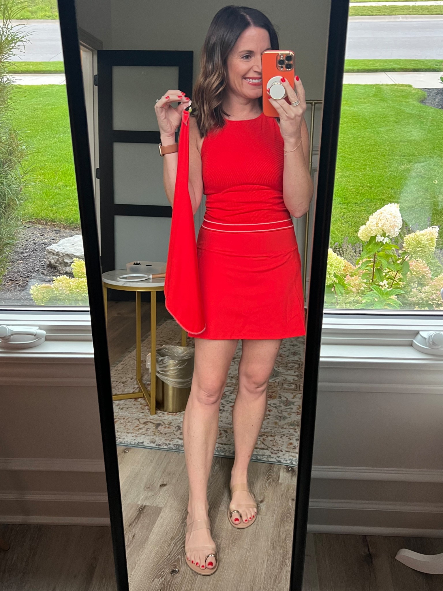 Warm Red Set ❤️ Wearing size small in both top and skort.  Built in bra.  

#LTKFindsUnder100 #LTKFindsUnder50 #LTKPetite