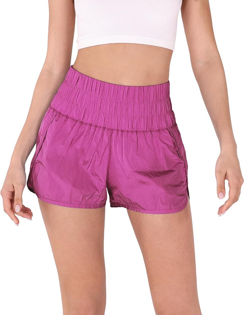 ODODOS Goto Athletic Shorts for Women Elastic High Waisted Quick Dry Sports Casual Workout Runnin... | Amazon (US)