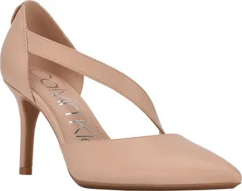 Calvin Klein Gilisa Asymmetric Strap Pump | Nordstrom | Nordstrom