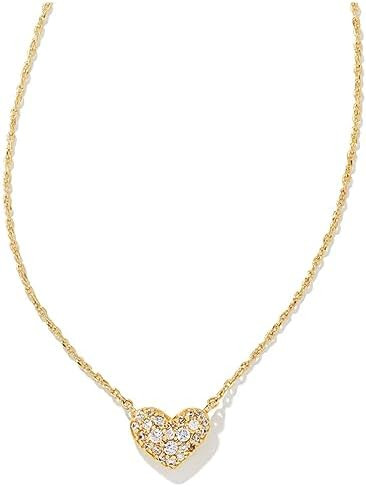 Kendra Scott Ari Pave Crystal Heart Necklace, Fashion Jewelry For Women | Amazon (US)