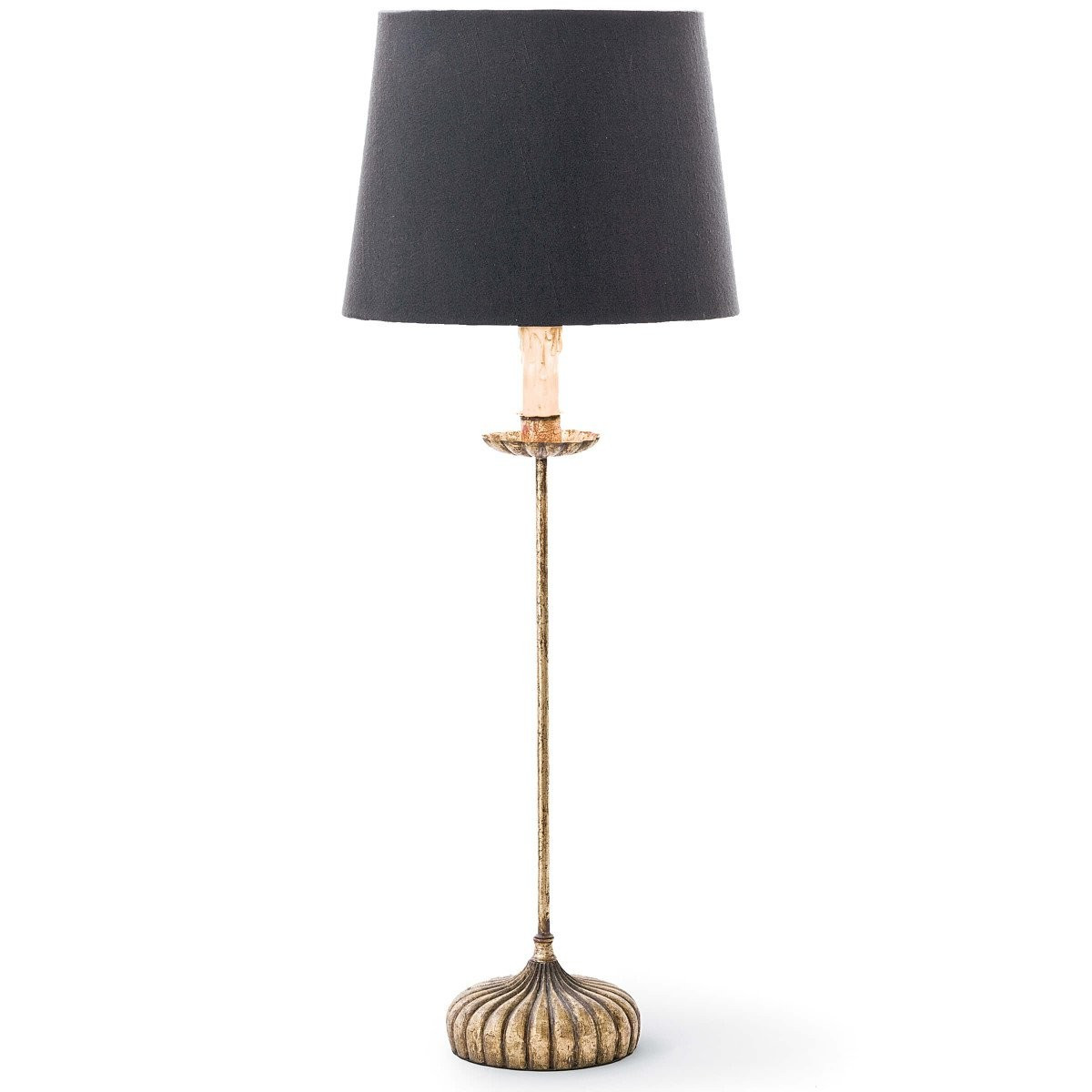 Clove Stem Buffet Table Lamp w/ Black Shade – BURKE DECOR | Burke Decor