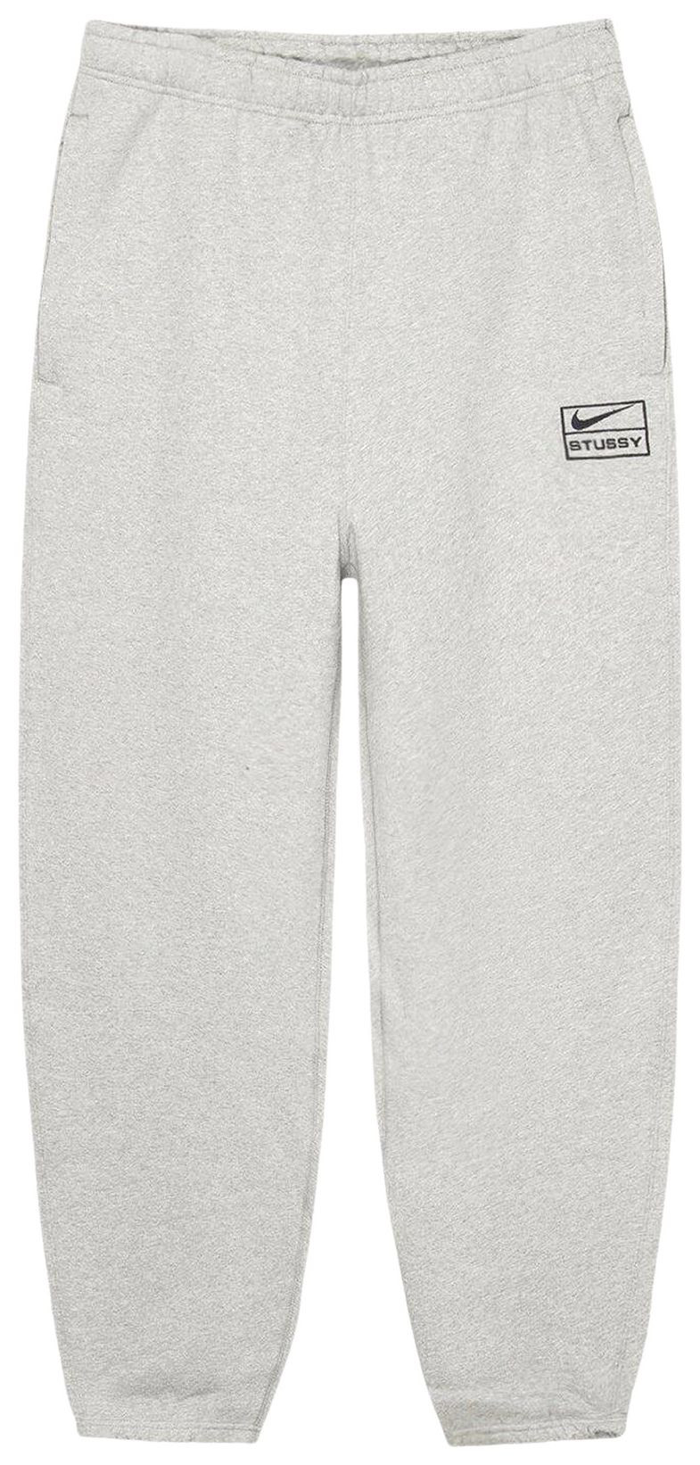 Stussy x Nike Fleece Pant 'Grey Heather' | GOAT