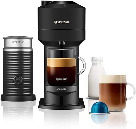 Nespresso Vertuo Next Automatic Pod Coffee Machine with Milk Frother for Espresso, Cappuccino and... | Amazon (UK)