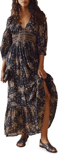 Golden Hour Smocked Bodice Cotton Maxi Dress | Nordstrom