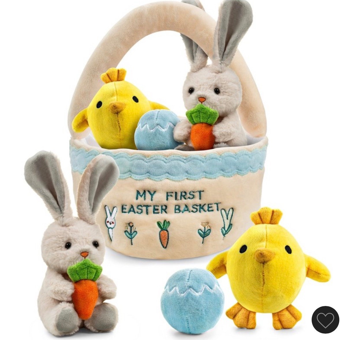 Easter Baby Plush Playset with Easter Basket, Bunny Holding Carrot, Easter Egg, and Squeaky Chicken, Sensory and Decorative Toys for Babies & Newborns

Easter for kids 

#LTKSpringSale #LTKBaby #LTKKids
