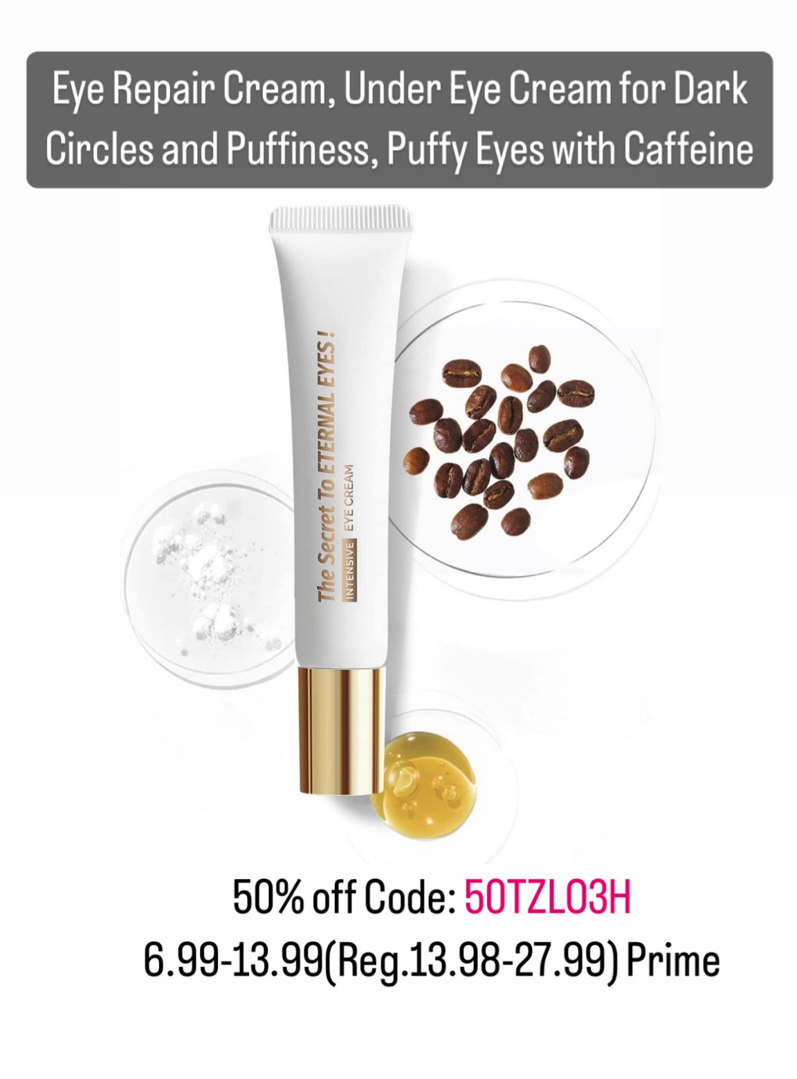 Amazon deals. Eye Repair Cream, Under Eye Cream for Dark Circles and Puffiness

#LTKsalealert #LTKunder50 #LTKbeauty
