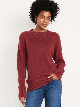 SoSoft Crew-Neck Tunic Sweater | Old Navy (US)
