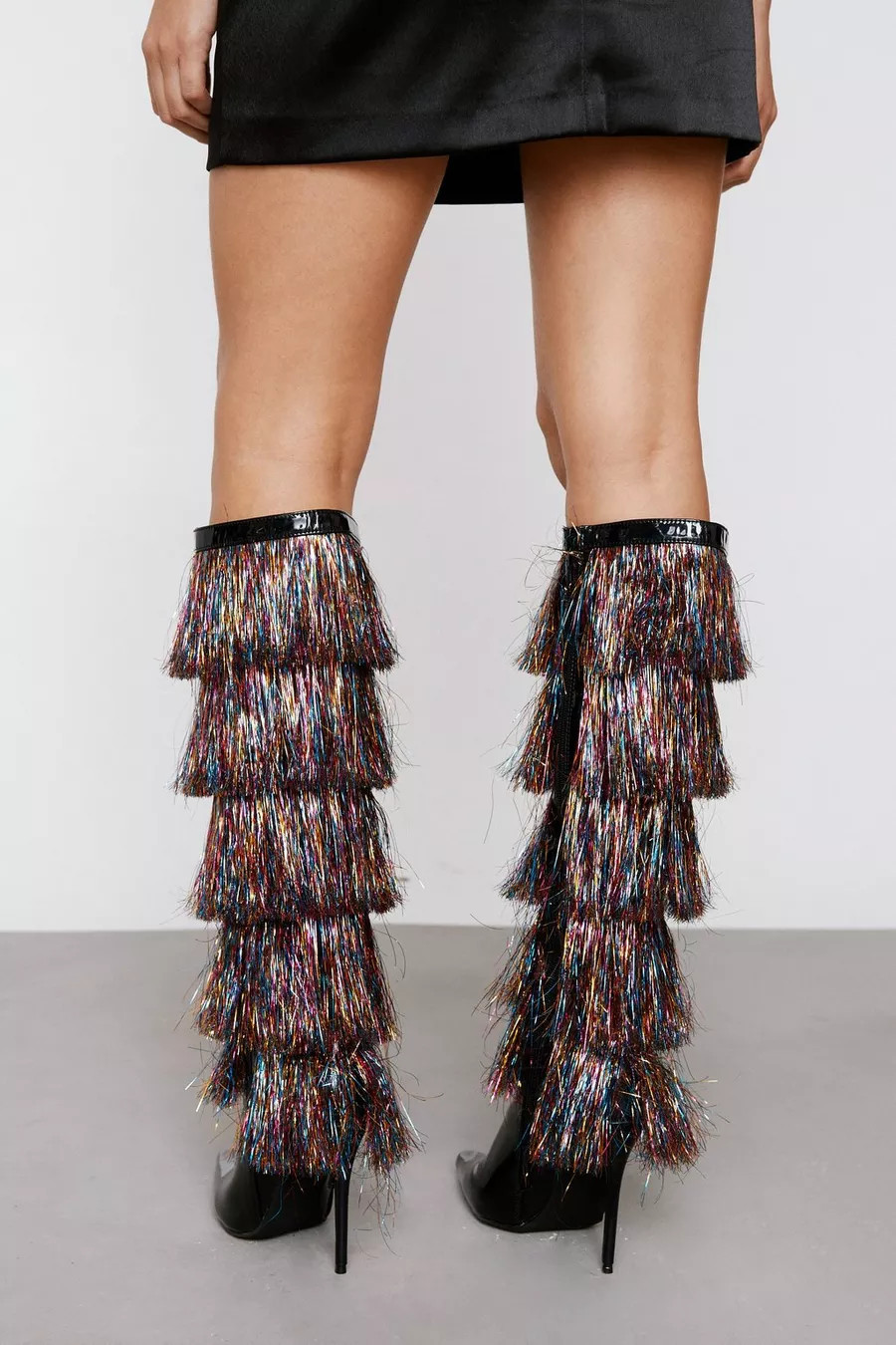 Tinsel Knee High Boot | Nasty Gal (US)