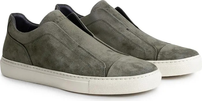 Catro Laceless Suede Slip-On Sneaker (Men) | Nordstrom