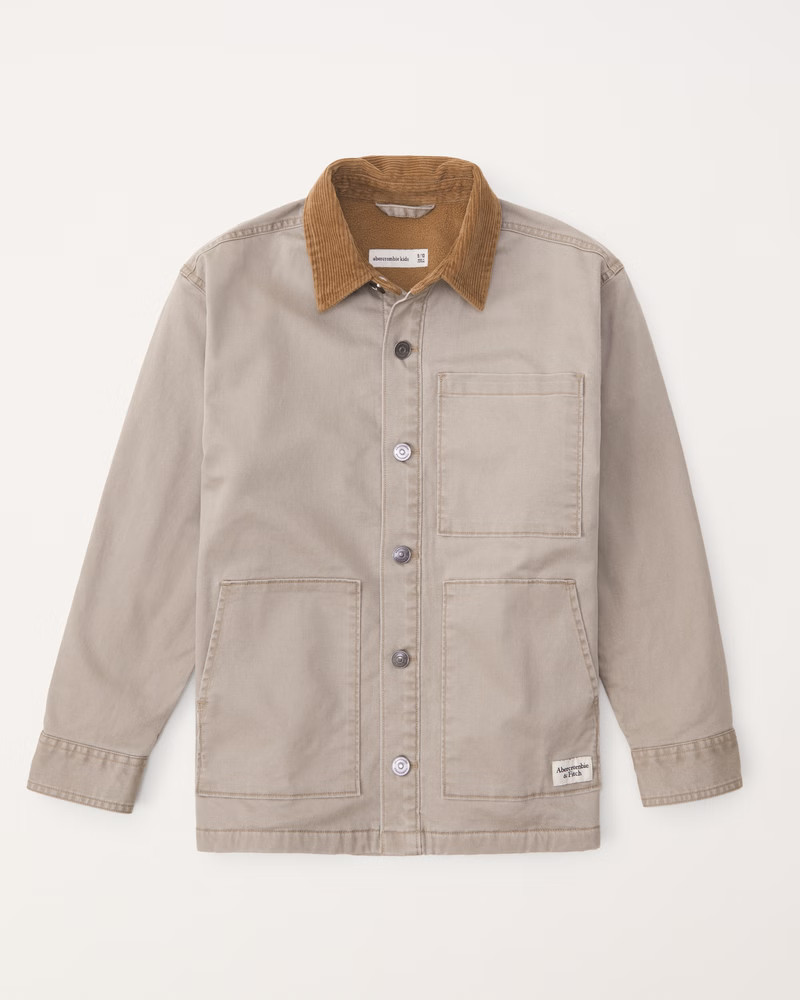 heavyweight overshirt | Abercrombie & Fitch (US)