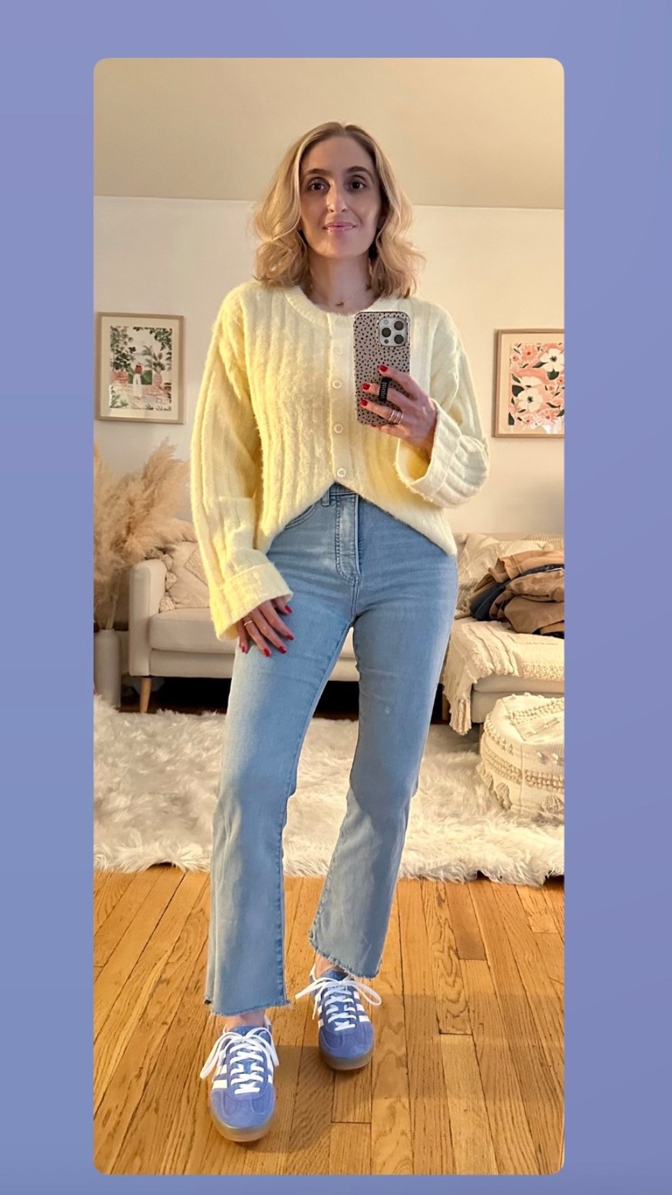 

💛Sweater - size small on sale under $20
🩵Adidas sneakers - run .5 - 1 whole size big 


Trending  // Neutral // latte // black // white // pink // blue // adidas gazelle // target // butter yellow // cardigan // jeans // comfy // casual // cute // chic // sweater // Black Friday sales // cyber week sales // gift inspo // gift ideas for her //  gift ideas for him // stocking stuffer // Merry Christmas // happy Hanukkah // happy holidays // my life Christine vinci #LTKCyberWeek 

#LTKHoliday #LTKGiftGuide