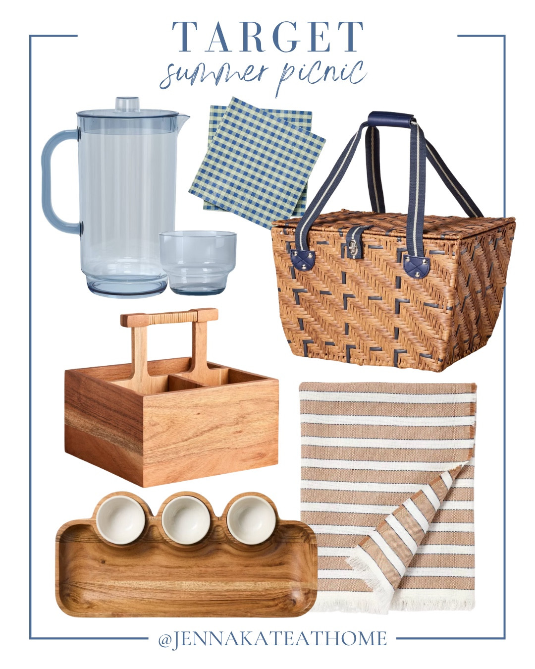 Target summer picnic must haves includes picnic blanket, picnic basket, napkins, drink pitcher, utensil holder, and serving tray.

Summer must haves, picnic, outdoor entertainment

#LTKHome #LTKSeasonal #LTKSaleAlert