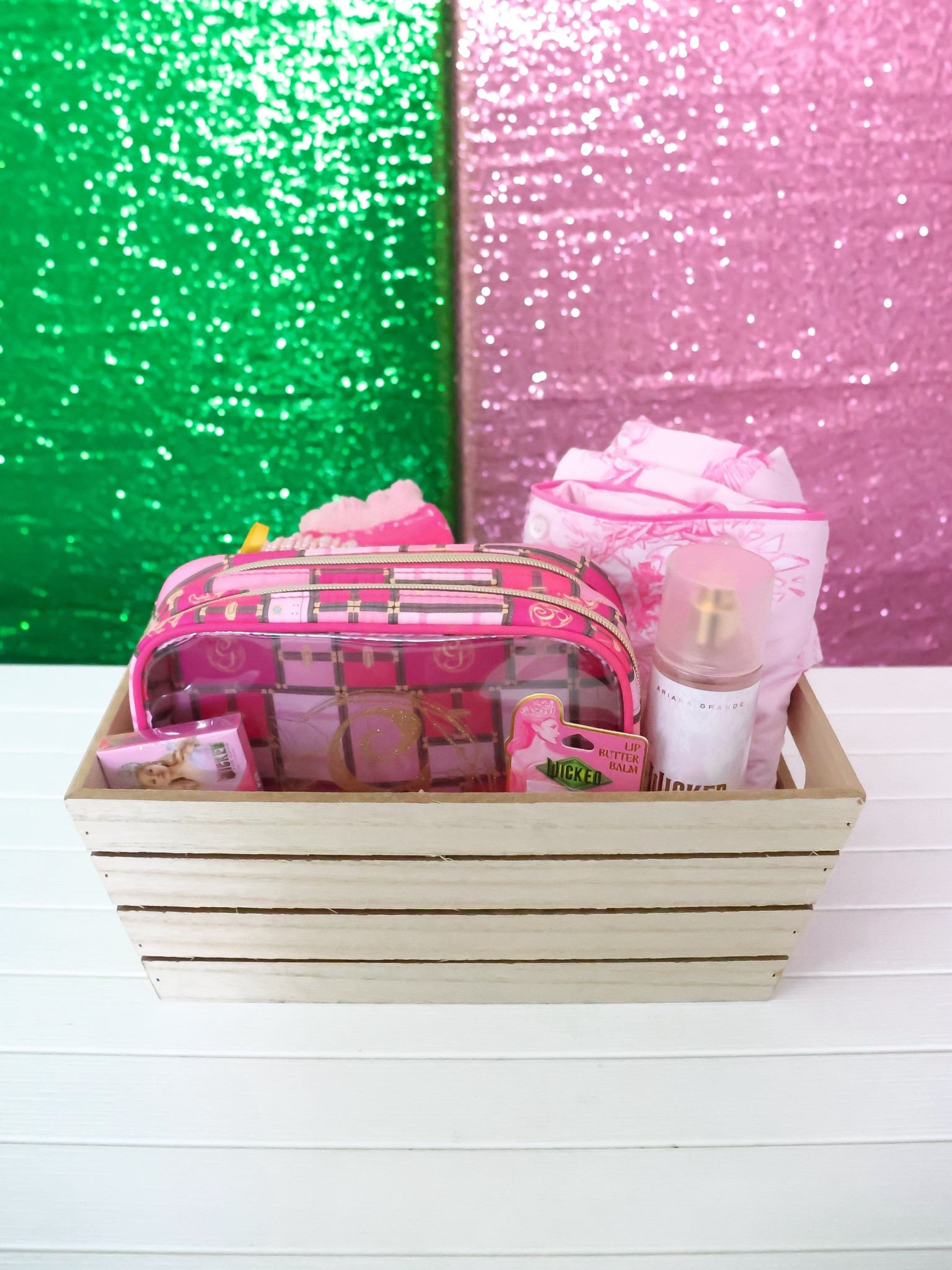 Getting ready for Wicked For Good! I made this Glinda Themed Gift Basket, and I’m completely obsessulated! 🩷

#LTKFamily #LTKGiftGuide