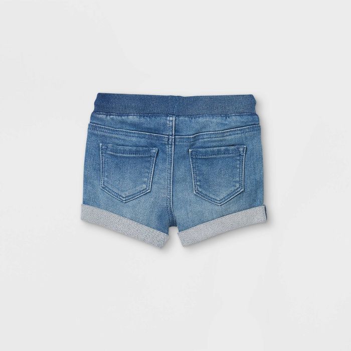 Toddler Girls' Pull-On Jean Shorts - Cat & Jack™ Medium Wash | Target