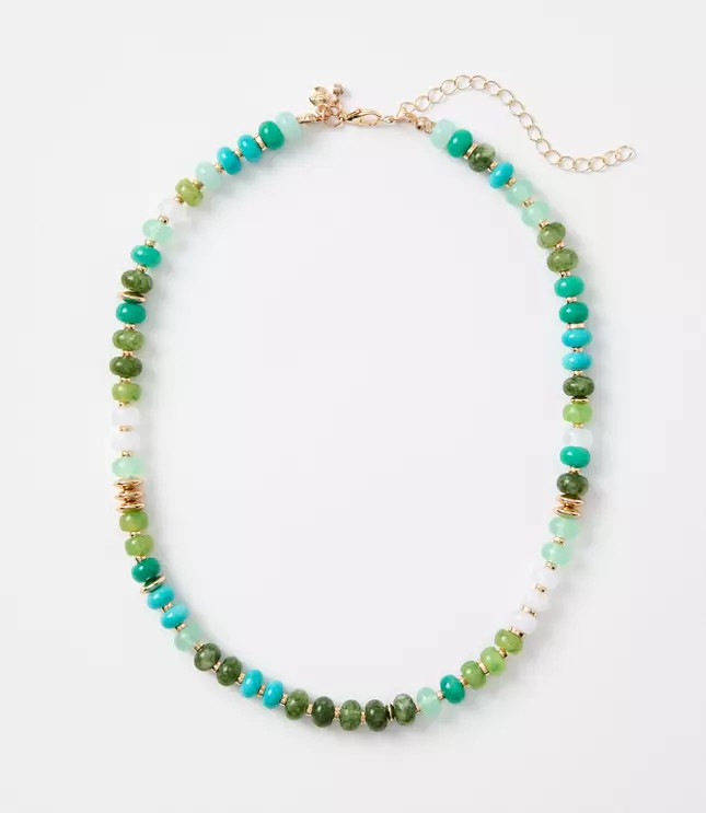 Mixed Beaded Necklace | LOFT