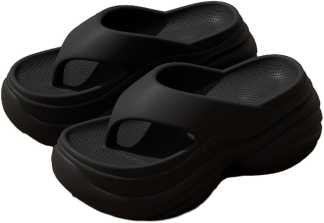 Comfy Flip Flops for Women Lightweight Thicken Sole Slippers Non-Slip Shower Bathroom Beach Slide... | Amazon (US)