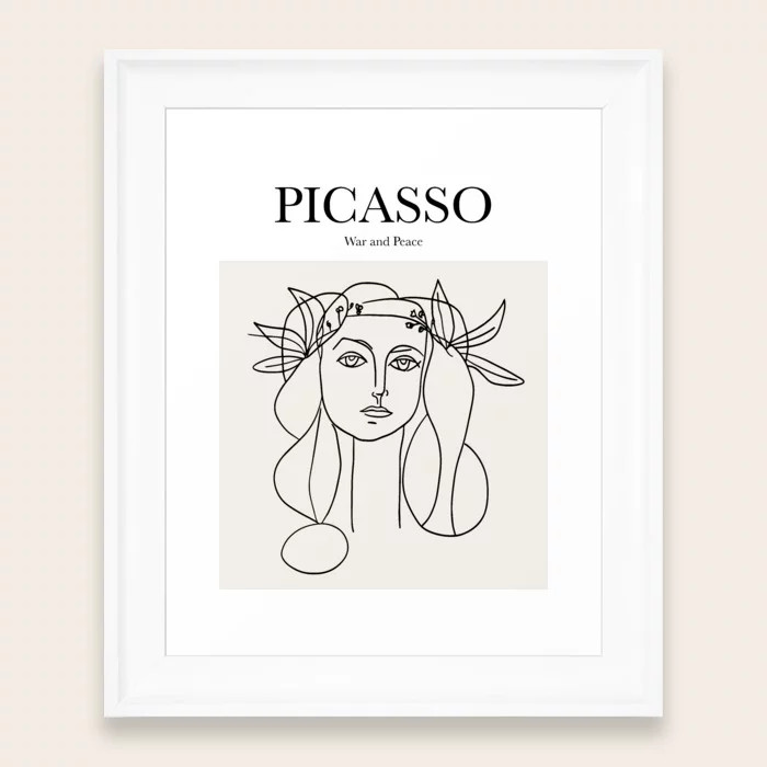 Picasso - War and Peace Framed Art Print | Society6