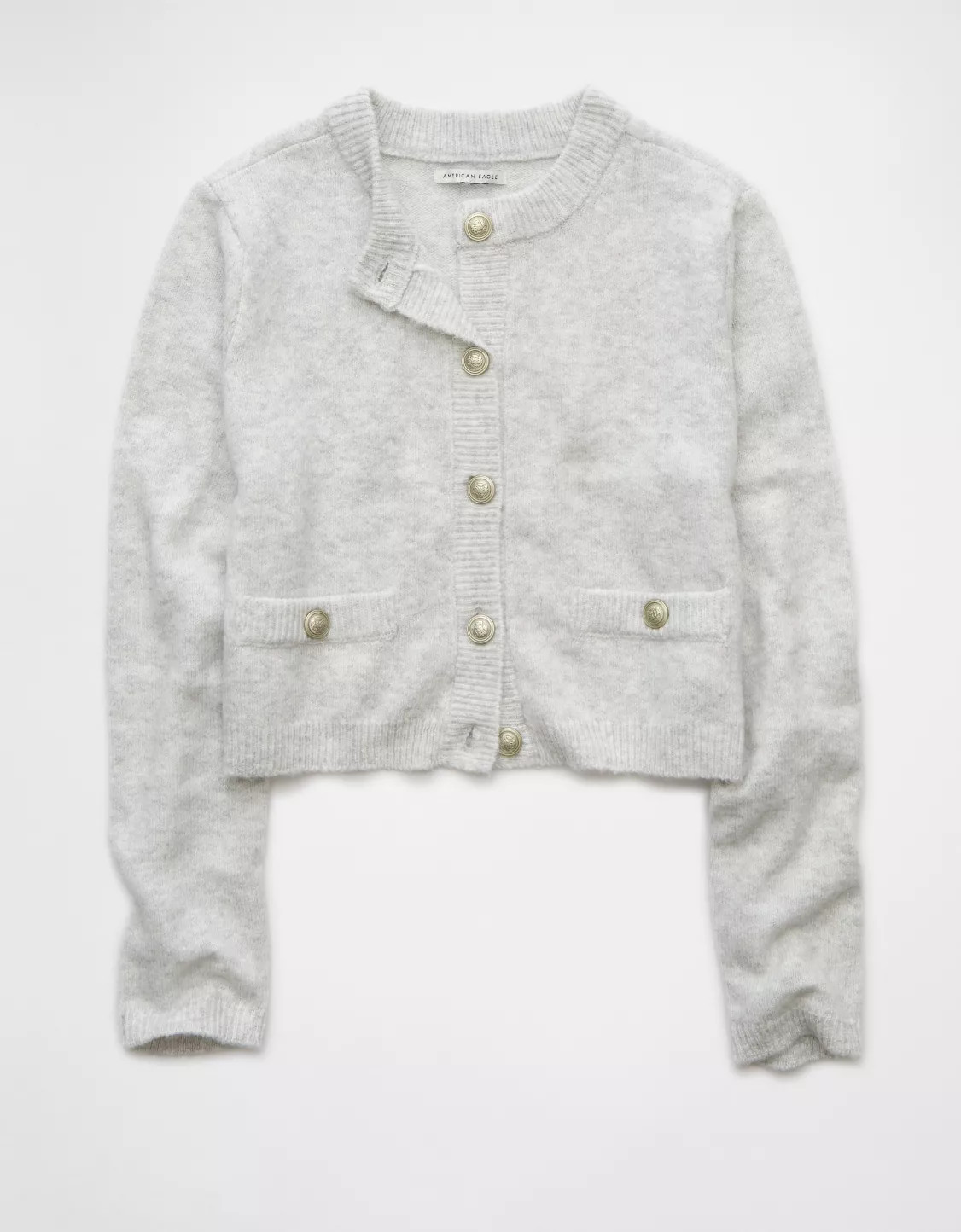 AE Whoa So Soft Crew Neck Lady Cardigan | American Eagle Outfitters (US & CA)