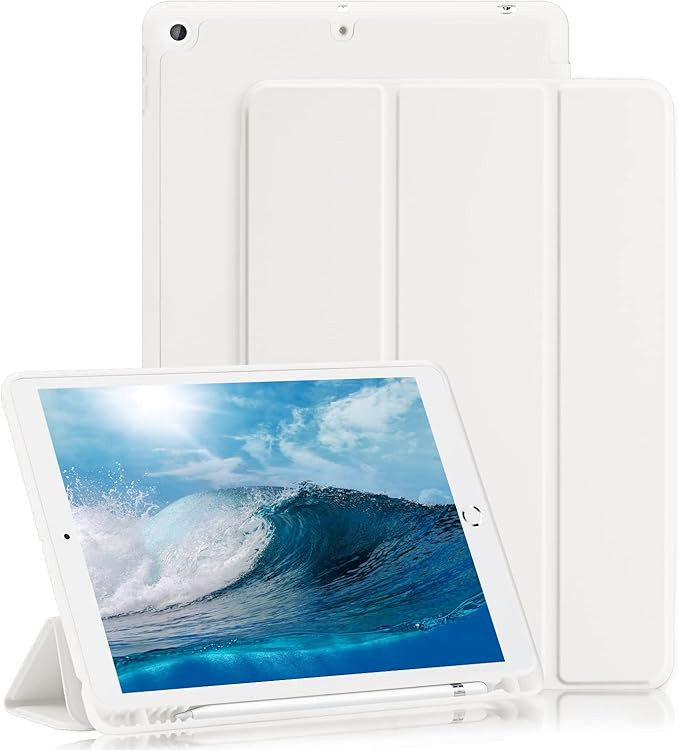 GHINL iPad 9th/8th/7th Generation case (2021/2020/2019) iPad 10.2-Inch Case with Pencil Holder [S... | Amazon (US)