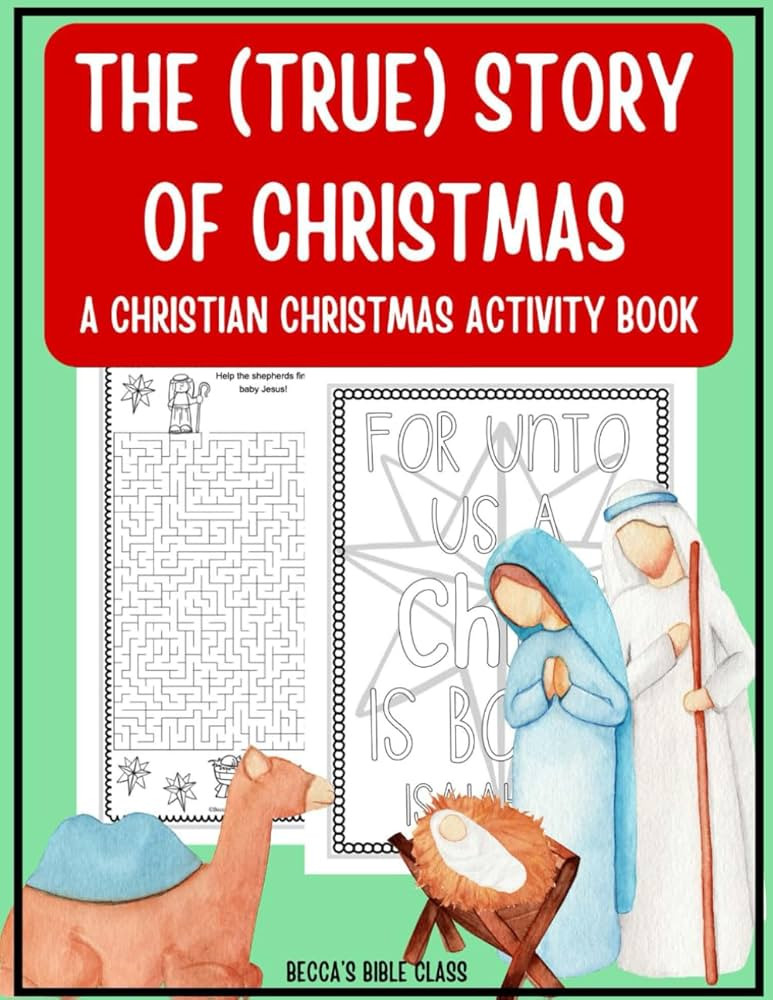 The (true) Story of Christmas: A Christian Christmas Activity Book for Kids Ages 7-10 | Amazon (US)