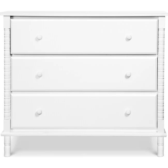 DaVinci | Jenny Lind Spindle 3-Drawer Dresser, White | Maisonette | Maisonette