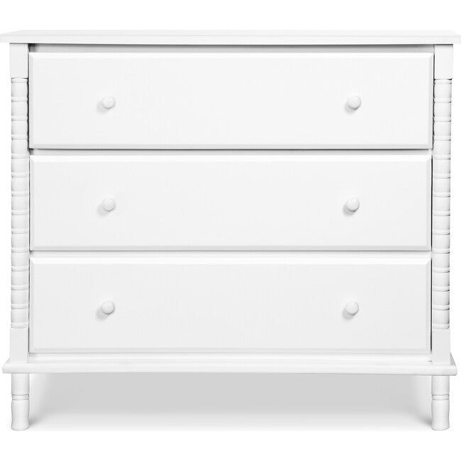 DaVinci | Jenny Lind Spindle 3-Drawer Dresser, White | Maisonette | Maisonette