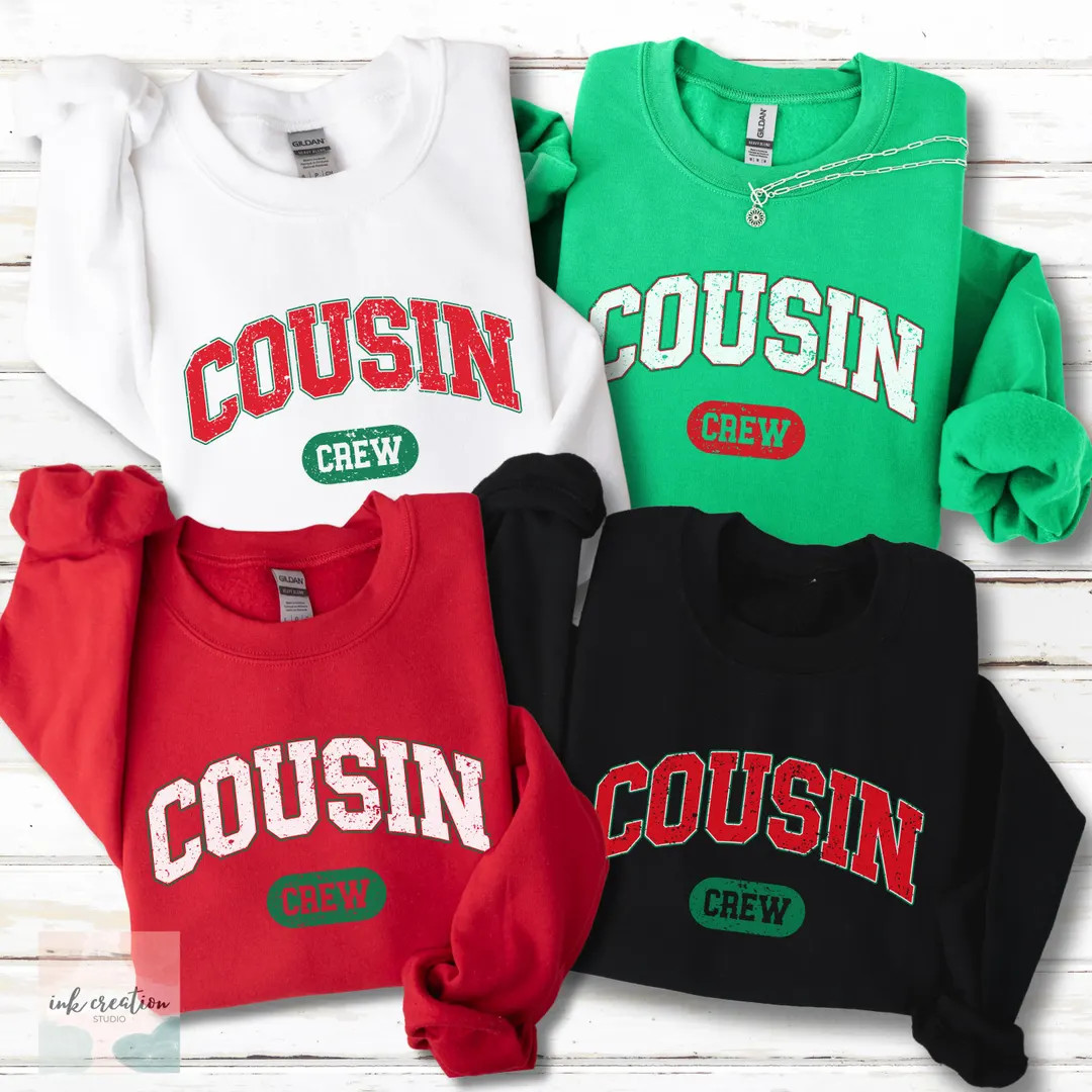 Christmas Cousin Crew Sweatshirt, Matching Cousin Crew Kids Shirt, Family Matching Shirt Christma... | Etsy (US)