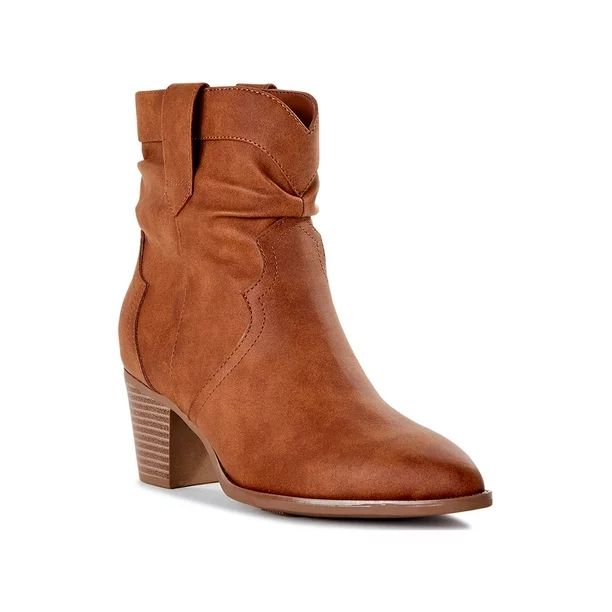 Time and Tru Women's Western Slouch Boots | Walmart (US)