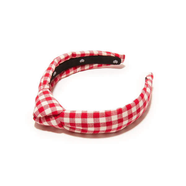 LADYBUG RED KIDS GINGHAM KNOTTED HEADBAND | LELE SADOUGHI