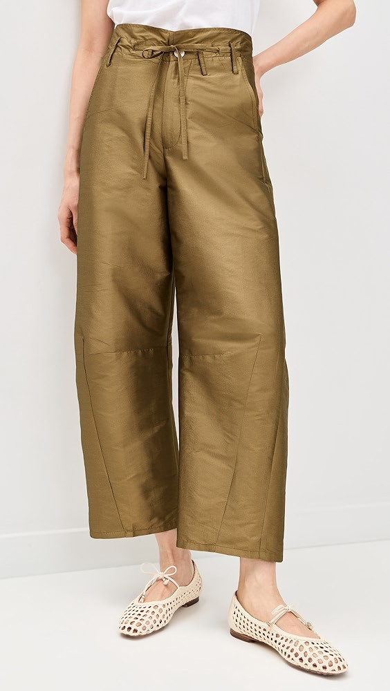Techno Taffeta Barrel Pants | Shopbop