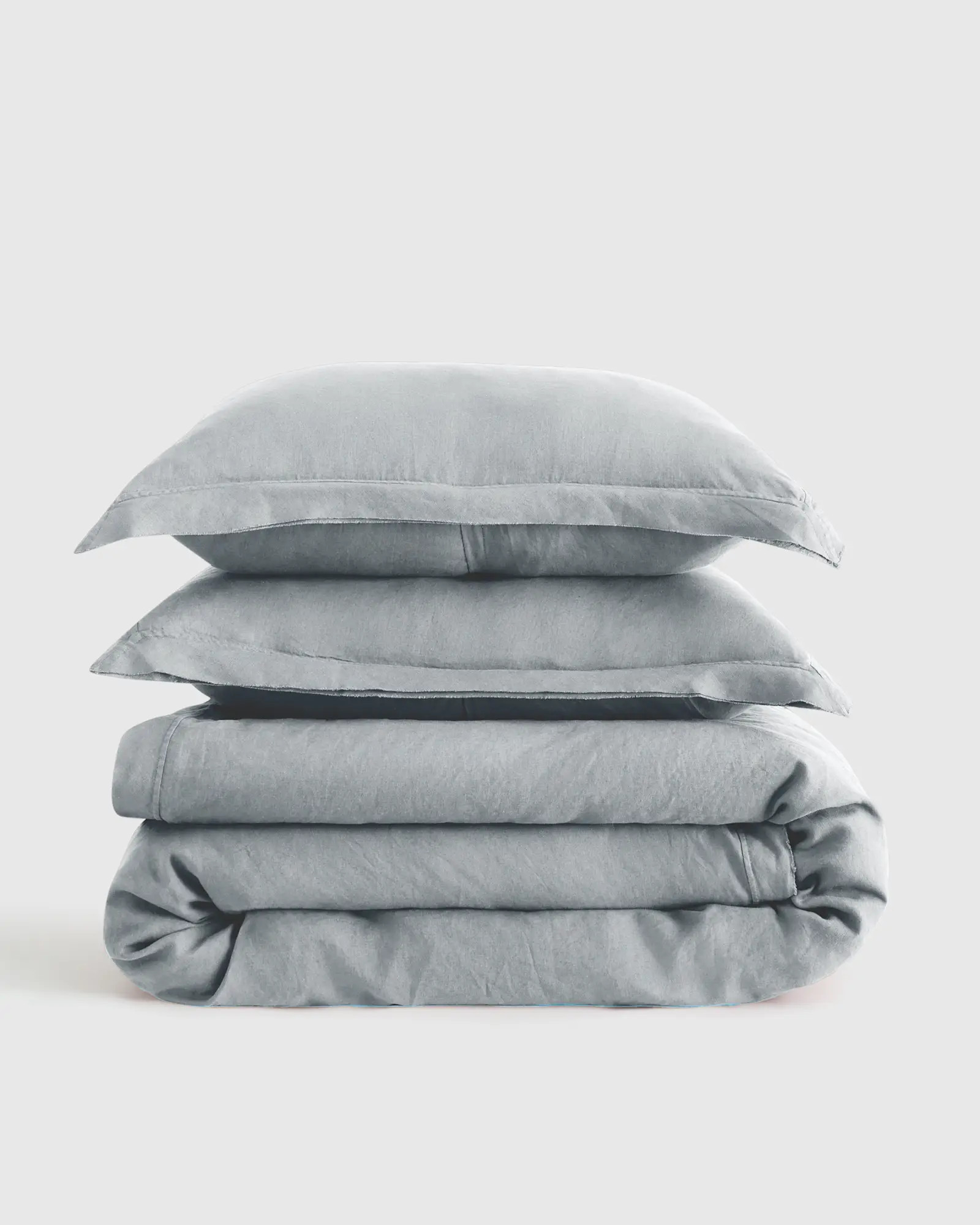 European Linen Double Flange Duvet Cover Set | Quince