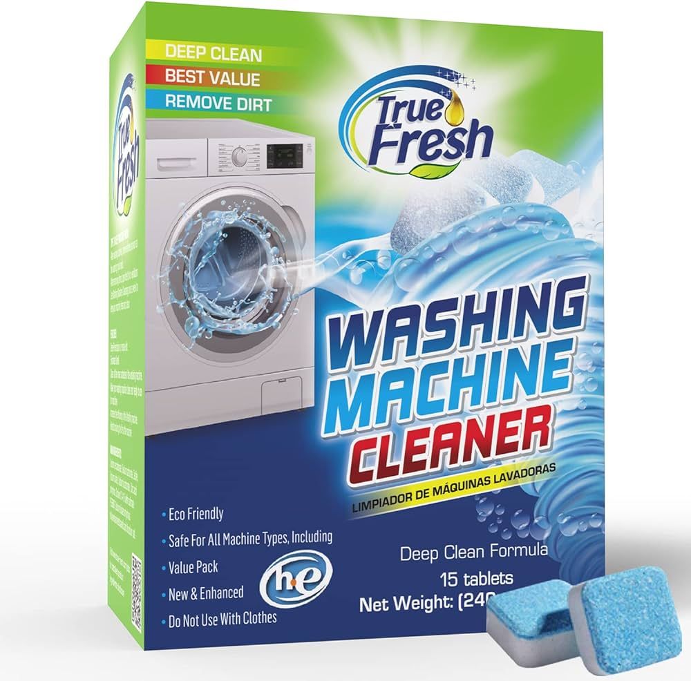 True Fresh Washing Machine Cleaner Tablets, 15 Solid Deep Cleaning Tablet, Finally Clean All Wash... | Amazon (US)