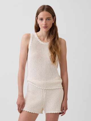 100% Cotton Crochet Tank Top | Gap (CA)