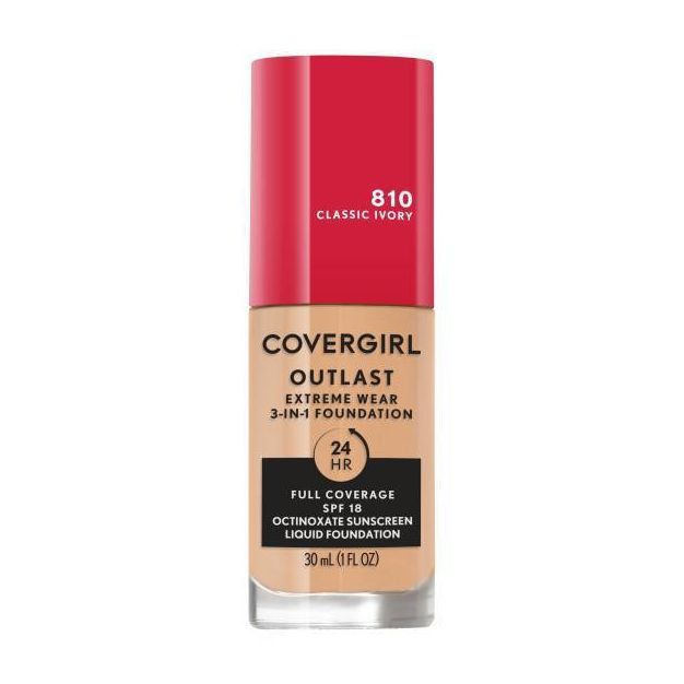 COVERGIRL Outlast Extreme Wear 3-in-1 Foundation with SPF 18 - 1 fl oz | Target