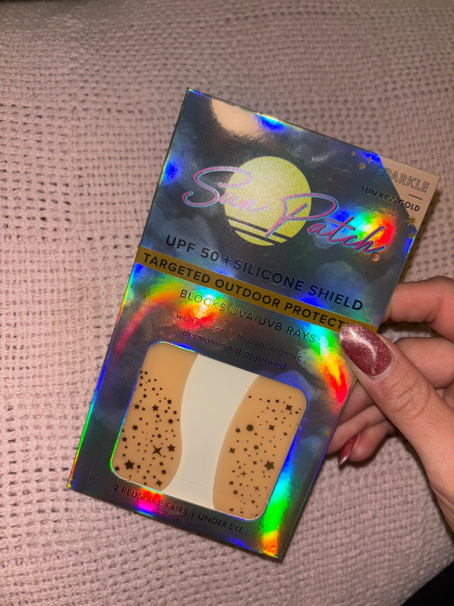 Sun Patch UPF 50 Silicone Shield - wear these sparkly under eye patches to help block UVA/UVB rays! They are reusable patches that are waterproof, hypoallergenic, and dermatologist approved! Give yourself a little sparkle, add a lot of protection ✨☀️

#LTKGiftGuide #LTKTravel #LTKselfcare