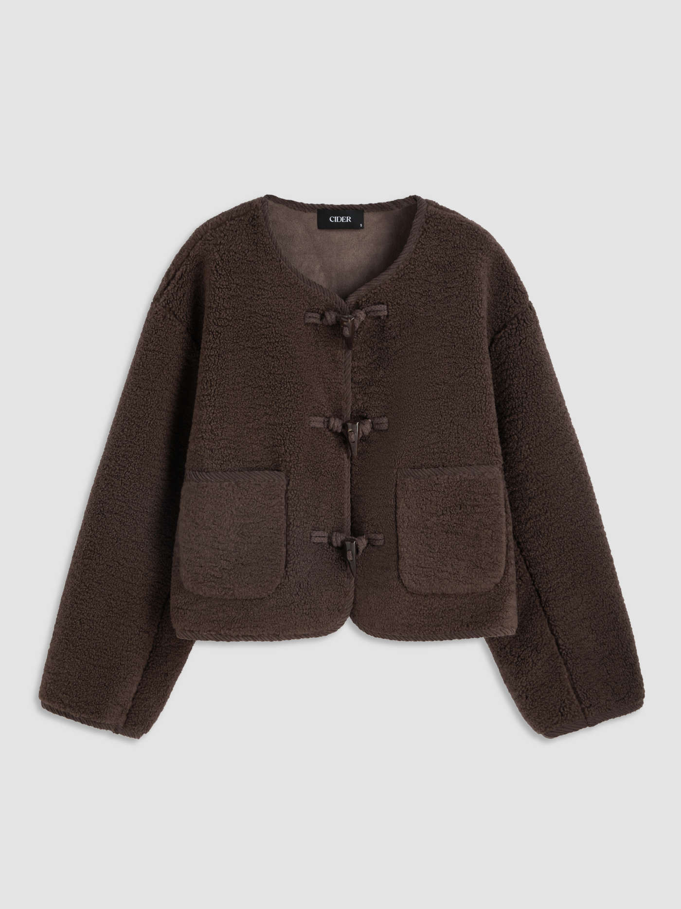 Countryside Core Fleece Fleece Duffle Jacket For School Daily Casual Date Picnic Exhibition Coffe... | Cider