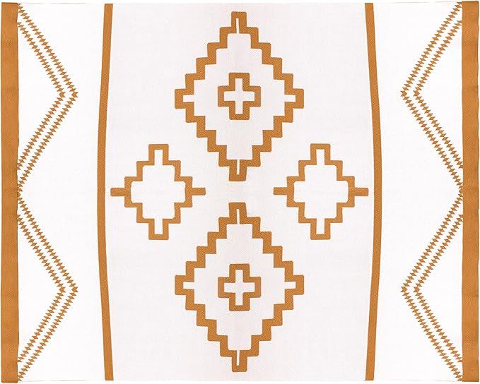 Aztec Blanket, Southwestern Blanket, Bohemian Blanket (Rust) | Amazon (US)