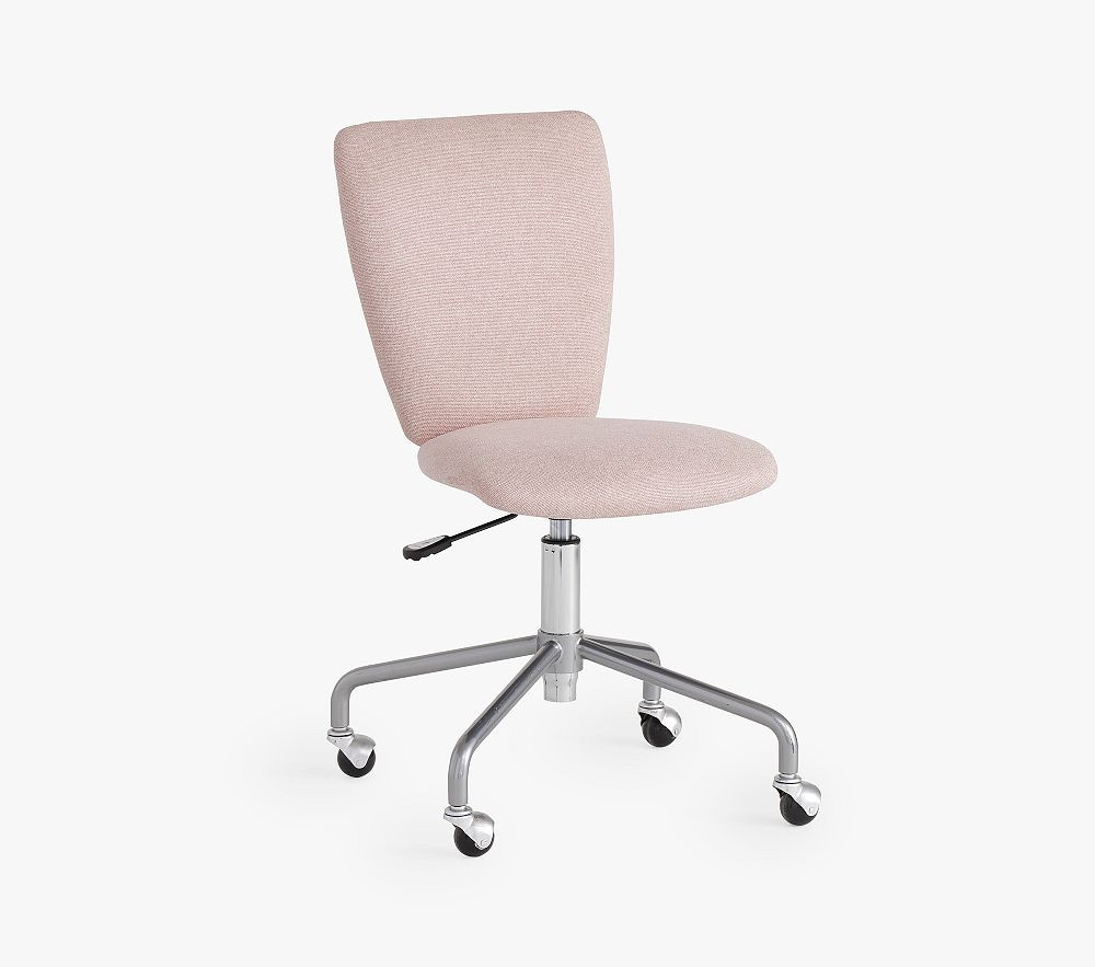 Square Upholstered 4-Leg Desk Chair | Pottery Barn Kids